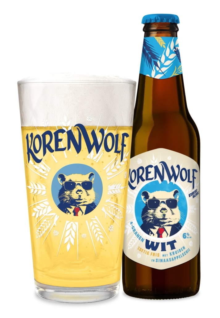Pivo Korenwolf Witt – lahev belgického pšeničného piva witbier